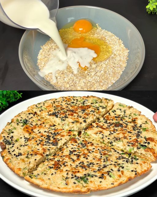 Tortitas saladas de avena y queso