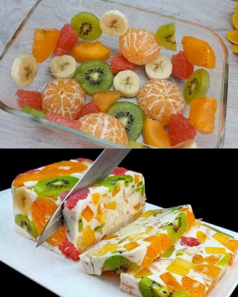 Delicia de fruta fresca y leche: Un postre sin gelatina