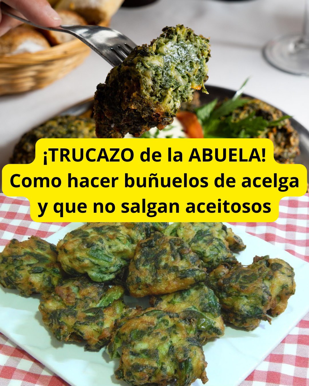 Como hacer buñuelos de acelga y que no salgan aceitosos